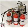 Image 1 : LOT OF 5 ASSORTED FIRE EXTINGUISHERS
