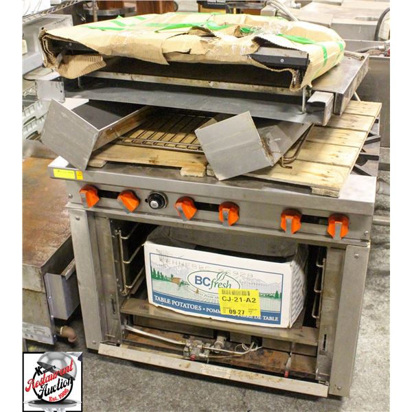 SIERRA 6-BURNER PROPANE RANGE