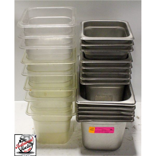 BAILIFF SEIZURE: GROUP OF STAINLESS STEEL INSERTS