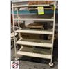 Image 1 : 5 SHELF STORAGE RACK ON CASTERS 44" X 20" X 69"