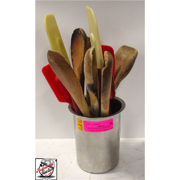 BAILIFF SEIZURE: ASSORTED WOODEN UTENSILS AND