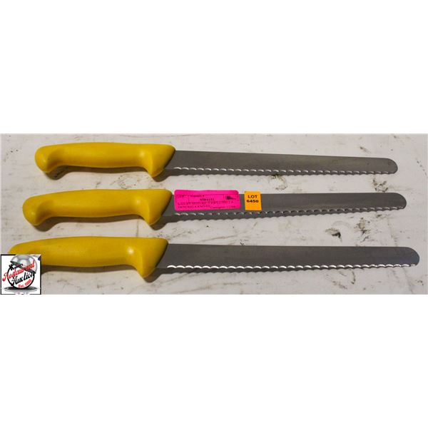 BAILIFF SEIZURE: 3 ZWILLING J.A. HENCKELS KNIVES