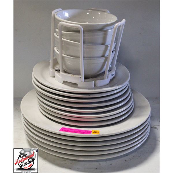 BAILIFF SEIZURE: ASSORTED PLATES AND BOWLS