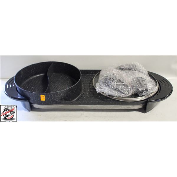 ELECTRIC COUNTERTOP COMBINATION GRIDDLE