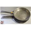 Image 1 : 5 BROWNE THERMALLOY 12" ALUMINUM FRYING PANS