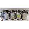 Image 1 : 4 VOLLRATH S/S WATER JUGS W/ ICE GUARDS
