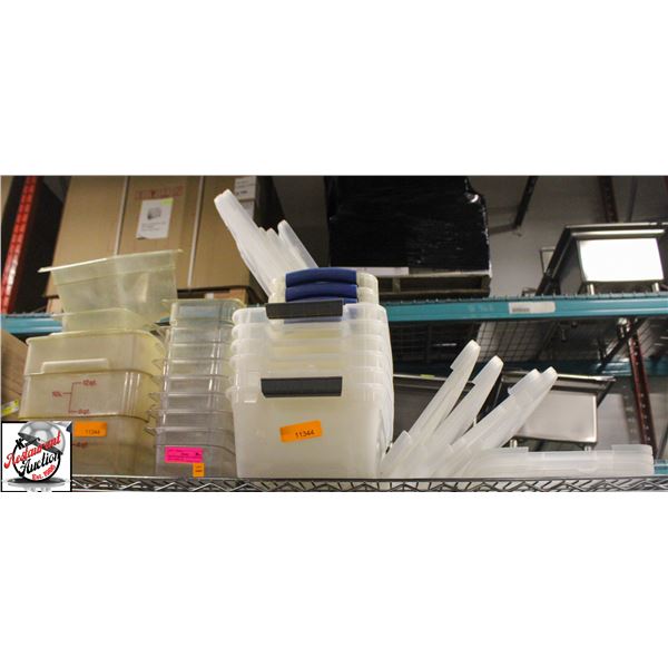 BAILIFF SEZIURE: LOT OF ASSORTED POLY INSERTS &