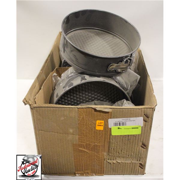 SEVEN NEW 9" SPRING FORM CAKE PANS