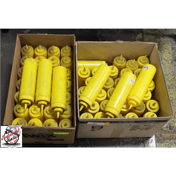 2 BOXES OF 16 OZ YELLOW SQUEEZE BOTTLES