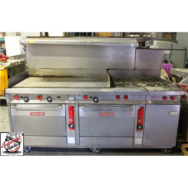 VULCAN 7' COMBINATION TOP DUAL OVEN NG RANGE