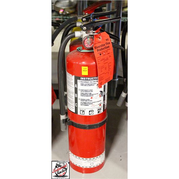 THREE 10 LB FIRE EXTINGUISHERS