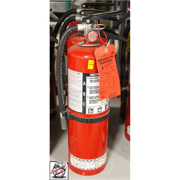THREE 10 LB FIRE EXTINGUISHERS