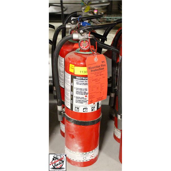 THREE 10 LB FIRE EXTINGUISHERS