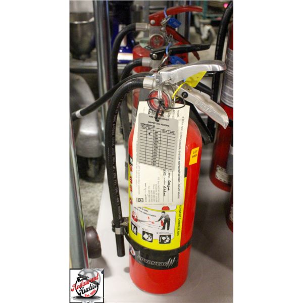 FOUR 5 LB FIRE EXTINGUISHERS