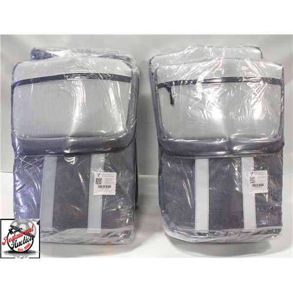 FOUR NEW INSULATED COOLER BACKPACKS