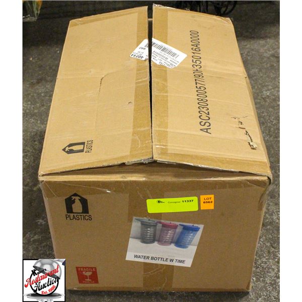 CASE OF NEW PLASTIC WATER BOTTLES