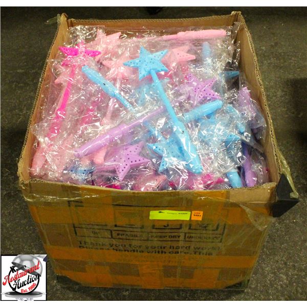 LARGE CASE OF LIGHT-UP KIDS TOY WANDS