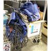 Image 1 : LOT OF VINYL OILERS NAPSACKS