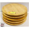 Image 1 : FIVE 15" WOODEN LAZY SUSANS