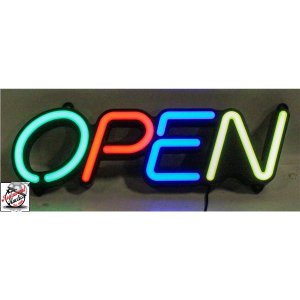 LIGHT-UP "OPEN" SIGN