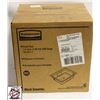 Image 1 : NEW CASE OF 6 RUBBERMAID 1/2-SIZE POLY INSERTS