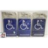 Image 1 : LOT OF 3 NEW WHEELCHAIR ACCESSIBLE SIGNS