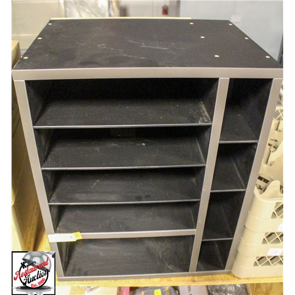 ORGANIZER SHELF BLACK 19" X 24" X 15"