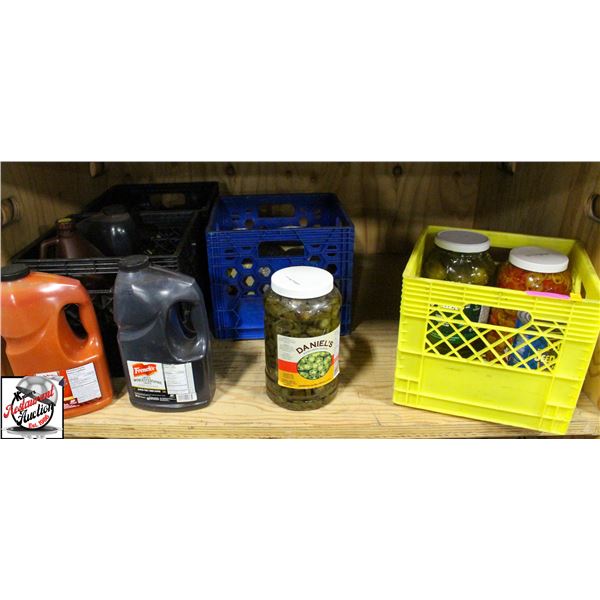 BAILIFF SEIZURE: ASSORTED FOOD CANS AND CONDIMENTS