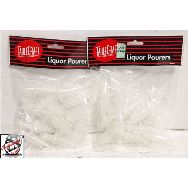24 NEW TABLECRAFT LIQUOR POURERS