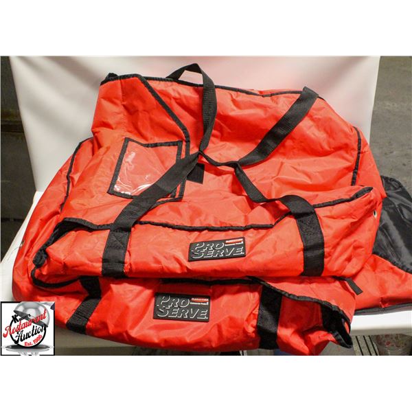 BAILIFF SEIZURE: 3 RUBBERMAID FOOD DELIVERY BAGS
