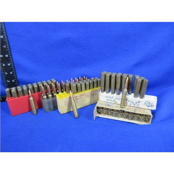 Misc. 6.5X55 Swedish Reloads (Pick Up Only) - 3 Boxes of 20, Box of 16, Box of 13