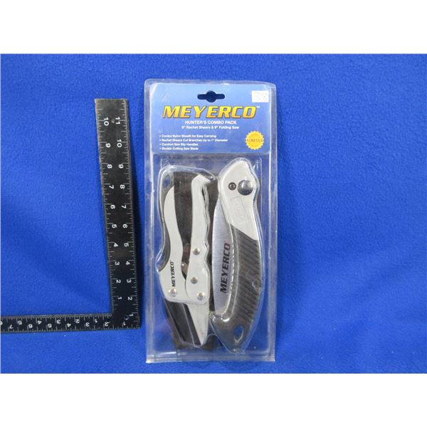 Meyerco Hunter's Combo Pack - 8" Ratchet Shears & 9" Folding Saw
