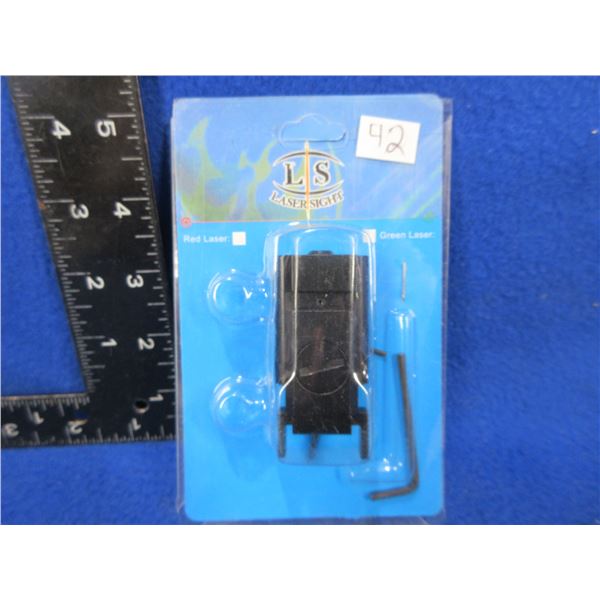 NEW - LS Red Laser Sight - Adjustable Windage & Elevation - Needs Batteries