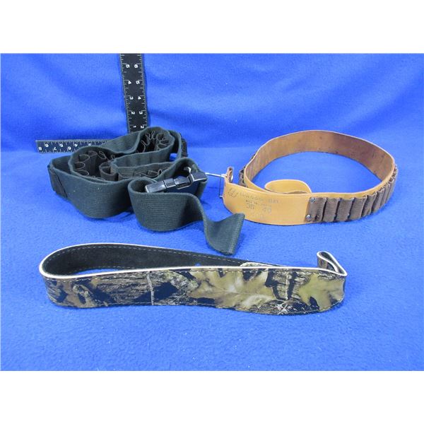 Edwards-Day 36 40 Cartridge Belt, Shotshell Belt and a Leather Sling