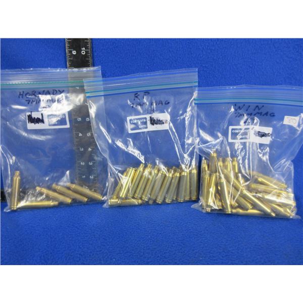 Brass Only - 7MM Rem. Mag Unprimed - 53 Total