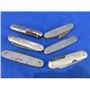 Image 1 : 6 Folding Pocket Knives - 2 are Swiss Style - Knives do have some rust