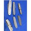Image 2 : 6 Folding Pocket Knives - 2 are Swiss Style - Knives do have some rust