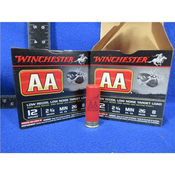 12 Ga. 2 3/4" 8 Shot Winchester Shotshells - 2 Boxes of 25 (Pick Up Only)