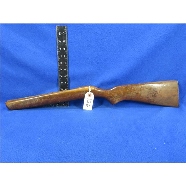 Stock Only - Cooey Single Shot Wood Stock with Metal Butt Plate