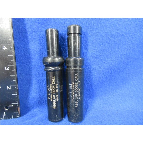 2 PS Olt Game Calls - Regular Goose Call & Regular Duck Call