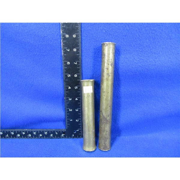 2 - 1" Brass Rods/Punches - 8 1/4" and 5 1/2" Lengths