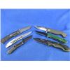 Image 1 : 6 Assorted Folding Lock Blade Clip Knives