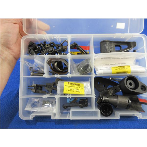 Lot of Misc. Gun Parts - Swivels, Barrel Bands, Sights, Springs, Screws, Etc.