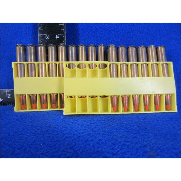30-06 Military Cartridges - Appear to be Tracer Rounds - Box of 16 (Pick Up Only)