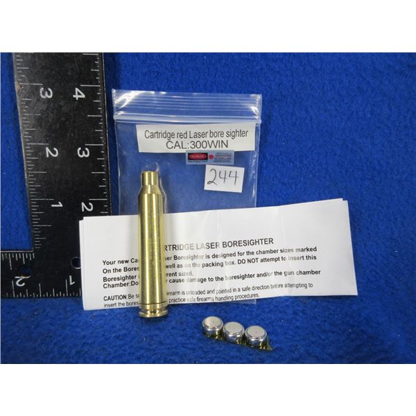 NEW - 300 Win. Cartridge Red Laser Bore Sight with Batteries