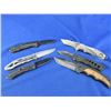Image 1 : 6 Assorted Folding Lock Blade Clip Knives