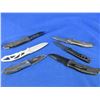 Image 2 : 6 Assorted Folding Lock Blade Clip Knives
