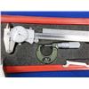Image 2 : Mitutoyo Dial Caliper & Outside Micrometer Set - Carry case is damaged