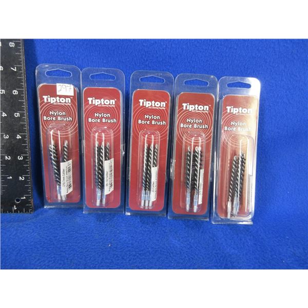 New - Tipton Nylon Bore Brushes - 5 Packs of 3 - Various Calbers