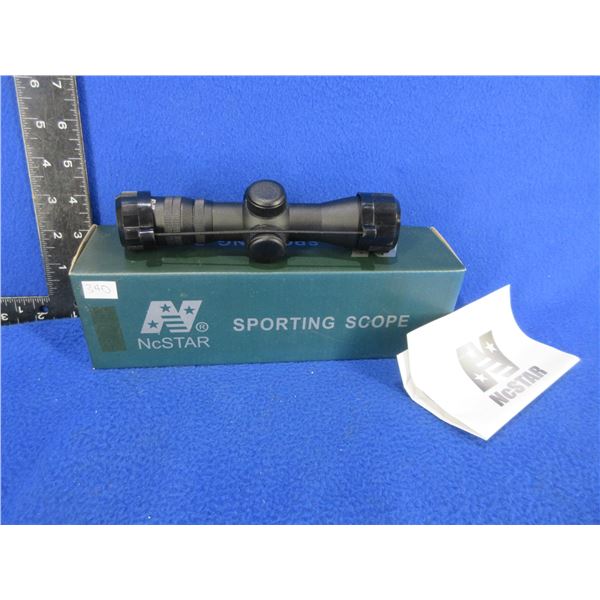 NcSTAR 4x30E Illuminated Compact Scope - Red - Appears Clear, P4 Sniper Reticle